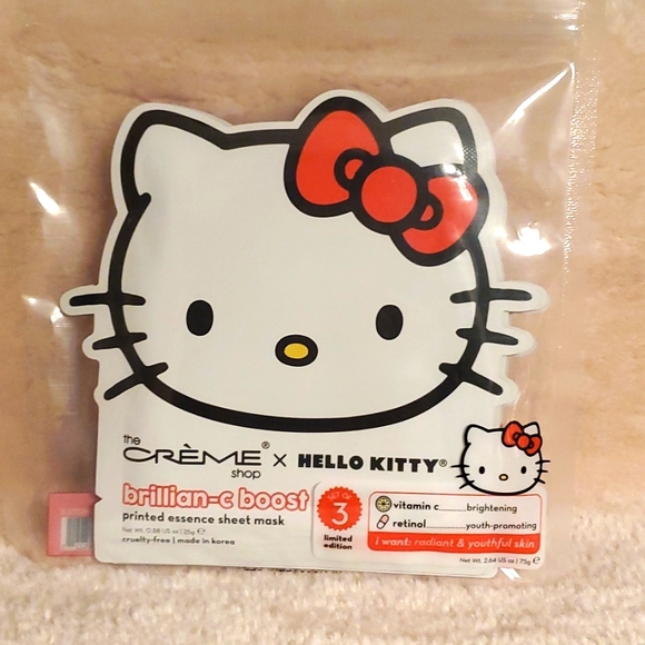 Sanrio x The Creme Shop Hello Kitty Sheet Mask set of 9 & Sleep Mask - Picture 3 of 5